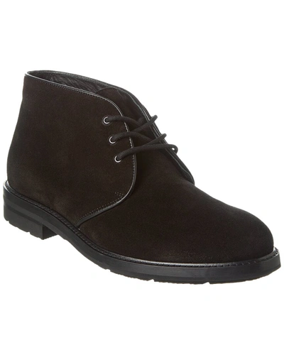 Shop Aquatalia Rinaldo Weatherproof Suede Boot In Black