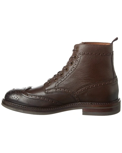 Shop Aquatalia Savino Weatherproof Leather Boot In Brown
