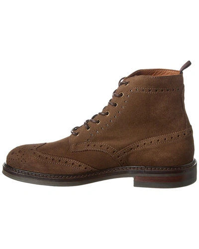 Shop Aquatalia Savino Weatherproof Suede Boot In Brown