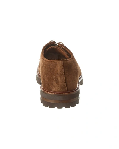 Shop Aquatalia Leon Weatherproof Suede Loafer In Brown