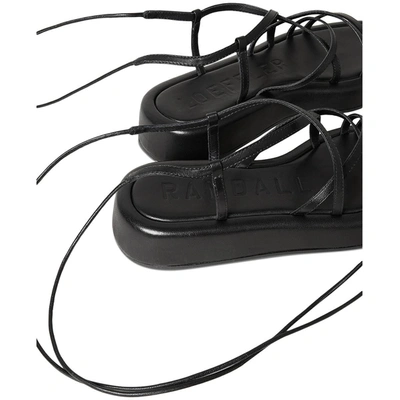 Shop Loeffler Randall Beau-n Womens Leather Strappy Lace-up In Black