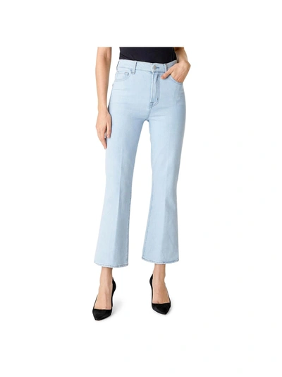 Shop J Brand Julia Womens Denim Light Wash Flare Jeans In Blue
