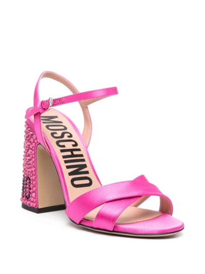 Shop Moschino Sandals In Fantasy Color