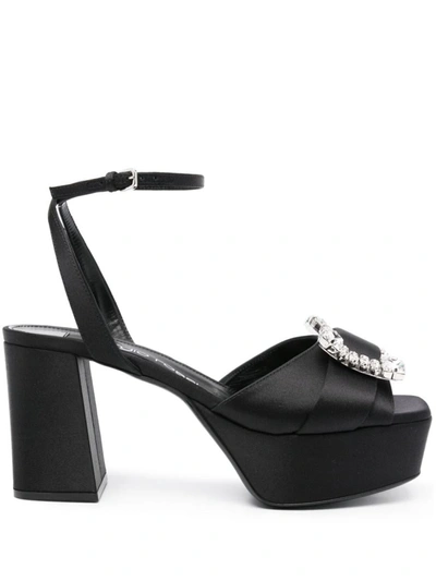 Shop Sergio Rossi Sandals In Black