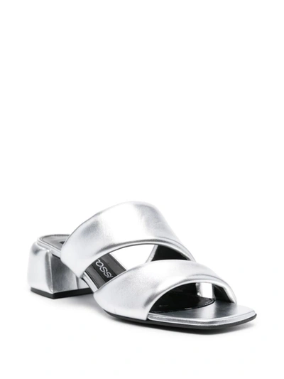 Shop Sergio Rossi Sandals In Silver