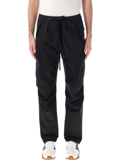 Shop Tom Ford Lightweight Cargo Pants In Black