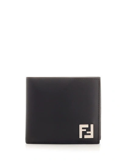 Shop Fendi Ff Squared Bifold Wallet In Black