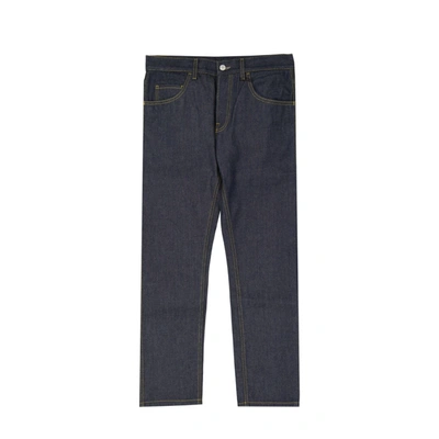 Shop Gucci Cotton Loved Jeans In Blue