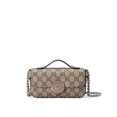 Shop Gucci Chain Wallet In Brown