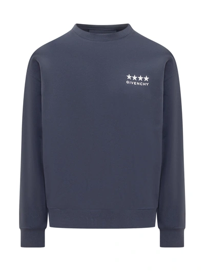 Shop Givenchy Sweatshirt In Deep Blue