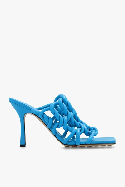 Shop Bottega Veneta Stretch Twist Stretch Sandal Blue In Default Title