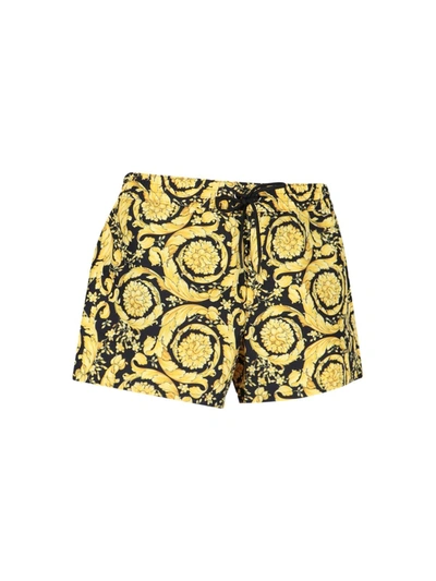 Shop Versace Barocco Swimming Shorts In Default Title