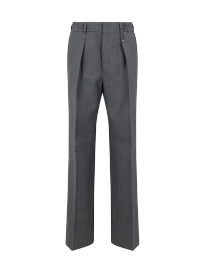 Shop Fendi Grey Wool Trousers