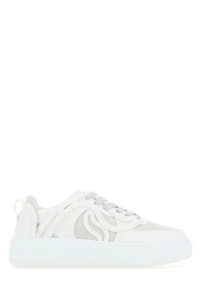 Shop Stella Mccartney Two-tone Sporty Mat S-wave Sneakers In Ice