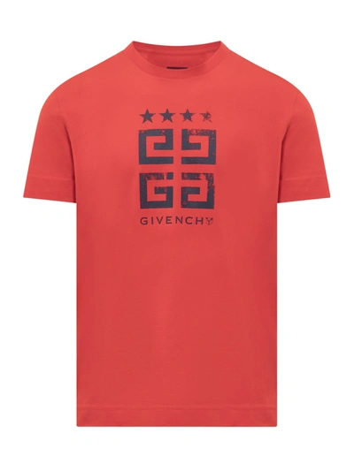 Shop Givenchy T-shirt In Medium Red