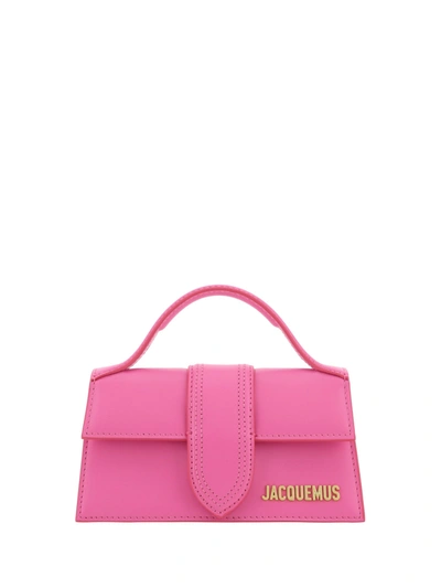 Shop Jacquemus Le Bambino Handbag In Neon Pink