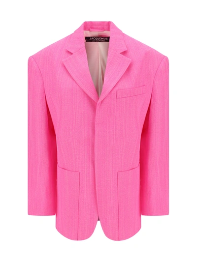 Shop Jacquemus Blazer Jacket In Pink