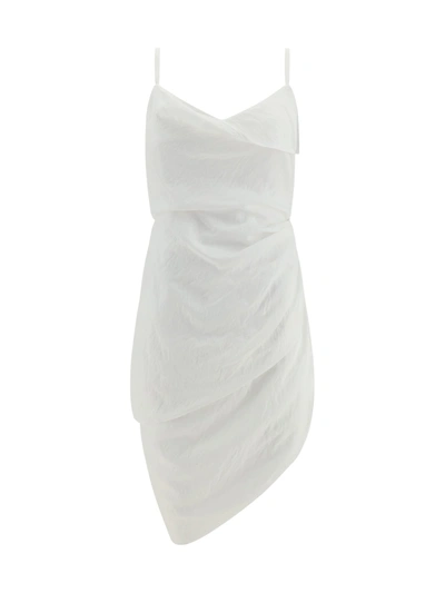Shop Jacquemus La Robe Saudade Dress In White