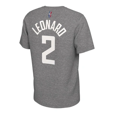 Shop Nike Kawhi Leonard Gray La Clippers 2020/21 Earned Edition Name & Number T-shirt