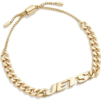 Shop Baublebar Gold New York Jets Chain Bracelet