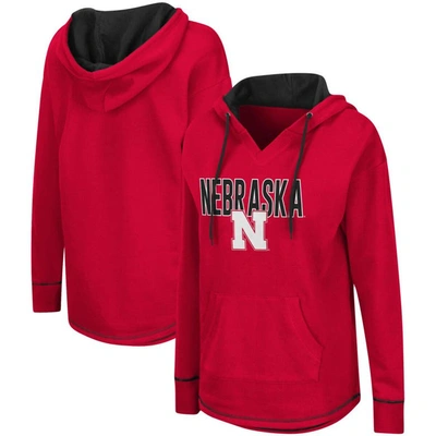 Shop Colosseum Scarlet Nebraska Huskers Tunic Pullover Hoodie
