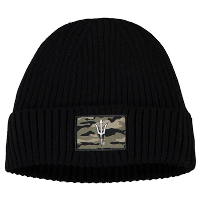Shop Adidas Originals Adidas Black Arizona State Sun Devils Military Appreciation Cuffed Knit Hat