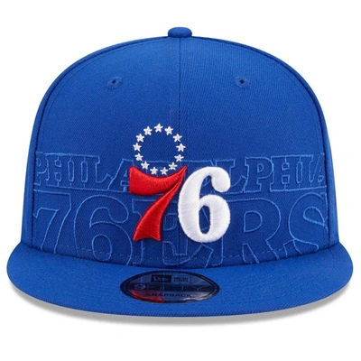 Shop New Era Royal Philadelphia 76ers 2023 Nba Draft 9fifty Snapback Hat