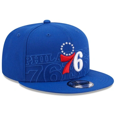 Shop New Era Royal Philadelphia 76ers 2023 Nba Draft 9fifty Snapback Hat