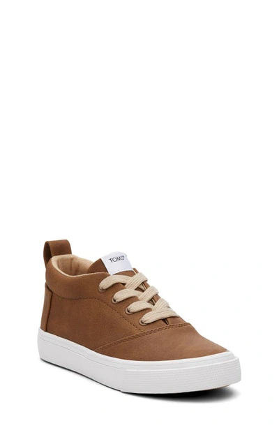 Shop Toms Kids' Fenix Mid Sneaker In Brown