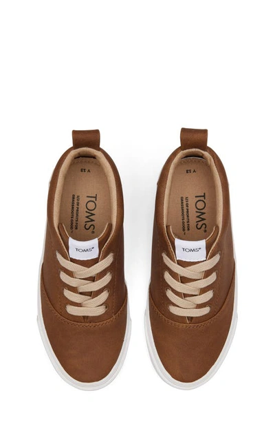 Shop Toms Kids' Fenix Mid Sneaker In Brown