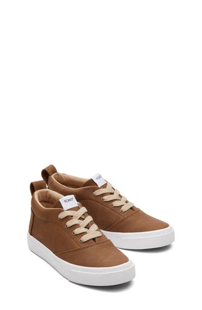 Shop Toms Kids' Fenix Mid Sneaker In Brown