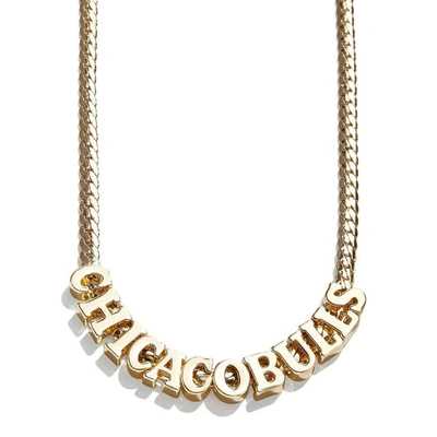Shop Baublebar Chicago Bulls Team Chain Necklace In Gold