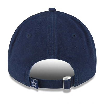 Shop New Era Navy Dallas Cowboys Leaves 9twenty Adjustable Hat