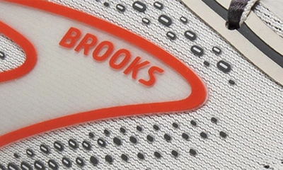 Shop Brooks Beast Gts 23 Running Shoe In Grey/ Scarlet/ Ebony
