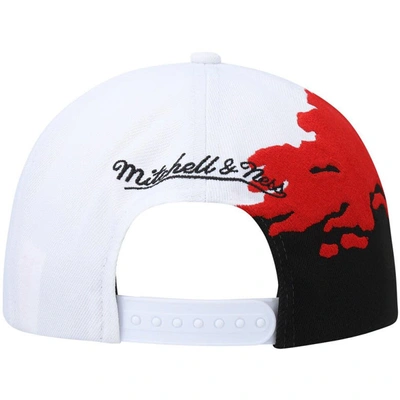 Shop Mitchell & Ness Black/white Unlv Rebels Paintbrush Snapback Hat