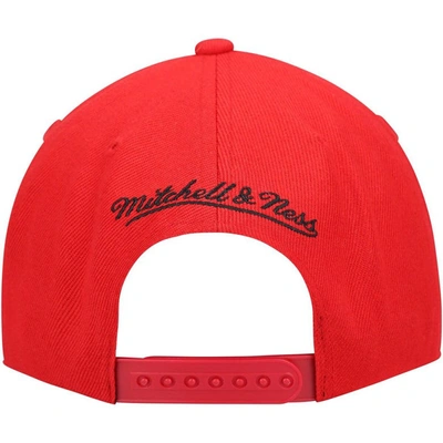 Mitchell & Ness Men's  Red Philadelphia 76ers Hardwood Classics Retroline Snapback Hat In Red