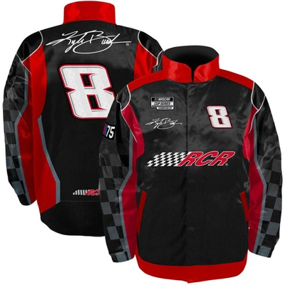 Shop Nascar Richard Childress Racing Team Collection Black/red Kyle Busch Nylon Uniform Full-snap Jacket