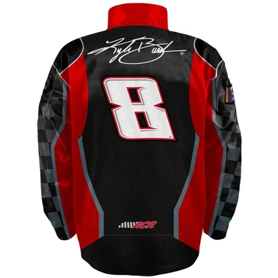 Shop Nascar Richard Childress Racing Team Collection Black/red Kyle Busch Nylon Uniform Full-snap Jacket