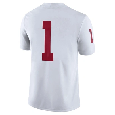 Shop Jordan Brand White Oklahoma Sooners #1 Away Game Jersey