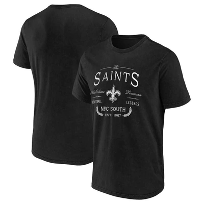 Shop Nfl X Darius Rucker Collection By Fanatics Black New Orleans Saints T-shirt