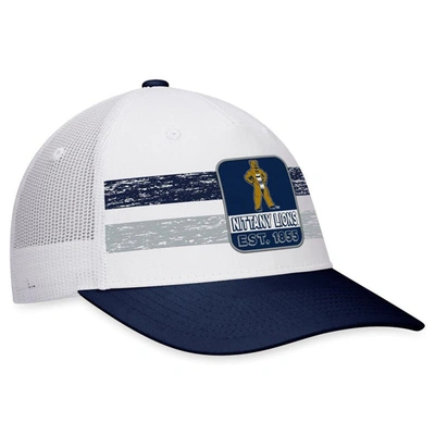 Shop Top Of The World White/navy Penn State Nittany Lions Retro Fade Snapback Hat