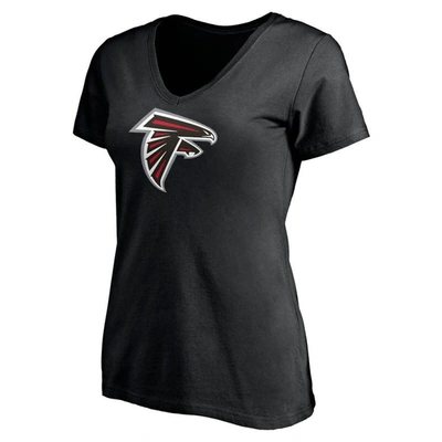 Shop Fanatics Branded Kyle Pitts Black Atlanta Falcons Player Icon Name & Number V-neck T-shirt