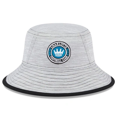 Shop New Era Gray Charlotte Fc Game Bucket Hat