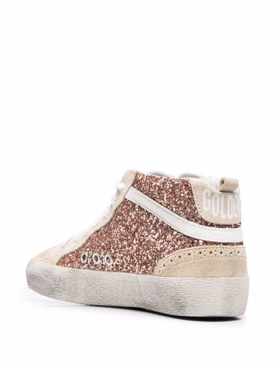 Shop Golden Goose Sneakers In Peach/pearl/white