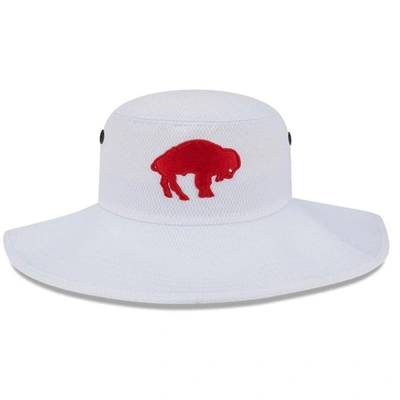 Shop New Era White Buffalo Bills 2023 Nfl Training Camp Throwback Panama Bucket Hat