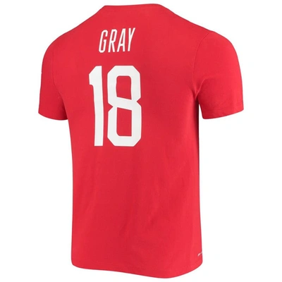 Shop Nike Chelsea Gray Usa Basketball Red Name & Number Performance T-shirt