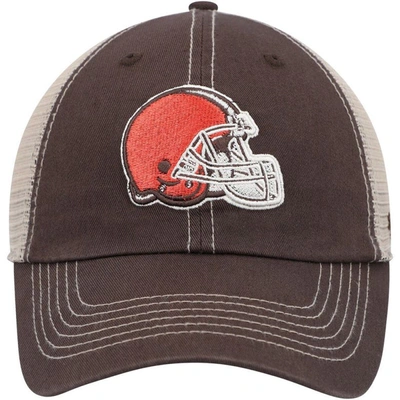 Shop 47 ' Brown/natural Cleveland Browns Trawler Clean Up Trucker Snapback Hat
