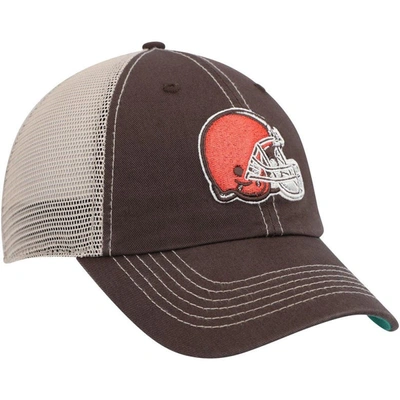 Shop 47 ' Brown/natural Cleveland Browns Trawler Clean Up Trucker Snapback Hat