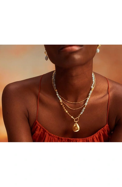 Monica Vinader Womens Gold Beaded Chain 18ct Yellow Gold-plated Vermeil Recycled Sterling-silver And In 18ct Gold Vermeil On Sterling