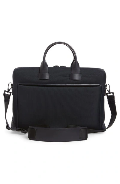 Shop Troubadour Slim Briefcase In Navy Nylon/ Navy Leather